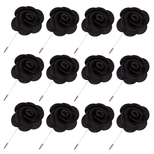 Lapel Flower Gold Leaf Pin Rose for Wedding Boutonniere Stick for Suit –  JLIKA